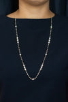 5.92 Carats Total Mixed Cut Diamond By the Yard Necklace in Yellow Gold