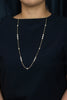 5.92 Carats Total Mixed Cut Diamond By the Yard Necklace in Yellow Gold