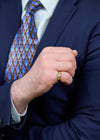 1.55 Carat Oval-Cut Diamond Ring in 18k Yellow Gold