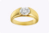 1.55 Carat Oval-Cut Diamond Ring in 18k Yellow Gold