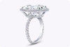 GIA Certified 10.09 Carats Oval Cut Diamond Halo Engagement Ring in Platinum