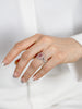GIA Certified 1.07 Carat Oval Cut Fancy Purplish Pink Diamond Triple Halo Engagement Ring in Two Tone