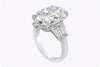 GIA Certified 16.25 Carats Oval Cut Diamond Seven-Stone Engagement Ring in Platinum