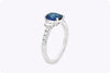 Sapphire & Diamond Engagement Ring
