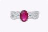 Oval Cut Ruby & Diamond Fashion Ring