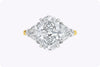  Oval Cut Diamond Three-Stone Engagement Ring