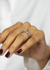 GIA Certified 1.04 Carats Princess Cut Diamond Three-Stone Engagement Ring in Platinum