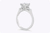 GIA Certified 1.32 Carats Princess Cut Diamond Three-Stone Engagement Ring in Platinum
