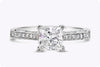 GIA Certified 1.22 Carat Princess Cut Diamond Engagement Ring