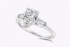 1.25 Carat Pear Shape Three Stone Engagement Ring