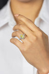 GIA Certified 1.49 Carat Intense Yellow Diamond Halo Engagement Ring in Yellow Gold & Platinum