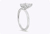 GIA Certified 1.28 Carats Pear Shape Diamond Solitaire Engagement Ring in Platinum