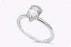 GIA Certified 1.26 Carats Pear Shape Diamond Solitaire Engagement Ring in White Gold