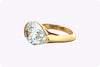 GIA Certified 8.00-Carat Pear Shape Diamond East-West Solitaire Engagement Ring in Yellow Gold