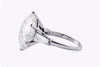 Van Cleef & Arpels GIA Certified 14.83 Carats Round Diamond Three-Stone Engagement Ring in Platinum