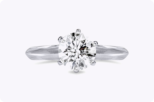 Tiffany & Co. GIA Certified 1.14 Carat Diamond Solitaire Engagement Ring