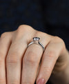 GIA Certified 0.80 Carat Round Diamond Bezel Solitaire Engagement Ring in Platinum