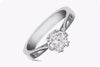 1.12 Carat Round Cut Diamond Solitaire Engagement Ring