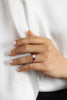 2.27 Carat Total Brilliant Round Cut Ruby Three-Stone Engagement Ring in Platinum