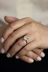 GIA Certified 3.68 Carats Round Brilliant Cut Diamond Solitaire Engagement Ring in White Gold