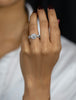 GIA Certified 0.93 Carats Brilliant Round Diamond Halo Infinity Engagement Ring in White Gold