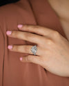GIA Certified 1.97 Carats Brilliant Round Shape Diamond Antique Engagement Ring in Platinum