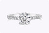 GIA Certified 1.27 Carat Round Diamond Engagement Ring in White Gold