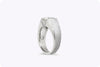 GIA Certified 2.49 Carats Brilliant Round Diamond Solitaire Men's Ring in Platinum
