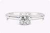 Cartier GIA Certified 0.90 Carats Brilliant Round Diamond Solitaire Engagement Ring in Platinum