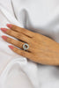 3.01 Carats Brilliant Round Morganite with Diamond Halo Engagement Ring in Platinum