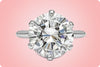 GIA Certified 7.03 Carat Round Diamond Solitaire Engagement Ring in Platinum