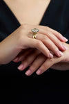GIA Certified 10.43 Carats Old European Cut Diamond Engagement Ring in Platinum & Yellow Gold