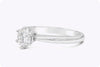 0.70 Carats Brilliant Round Diamond Solitaire Engagement Ring in White Gold