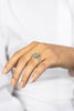 GIA Certified 1.76 Carat Yellow Diamond Vintage Style Halo Engagement Ring in Platinum
