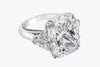 GIA Certified 15.09 Carats Radiant Cut Diamond Three-Stone Engagement Ring in Platinum