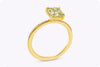 GIA Certified 1.35 Carats Radiant Cut Yellow Diamond Solitaire Engagement Ring in Yellow Gold