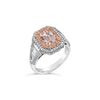 GIA Certified 2.01 Carat Radiant Cut Pink Diamond Ring