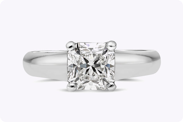 Tiffany & Co GIA Certified 1.08 Carats Radiant Cut Diamond Solitaire Engagement Ring in Platinum