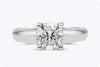 Tiffany & Co GIA Certified 1.08 Carats Radiant Cut Diamond Solitaire Engagement Ring in Platinum