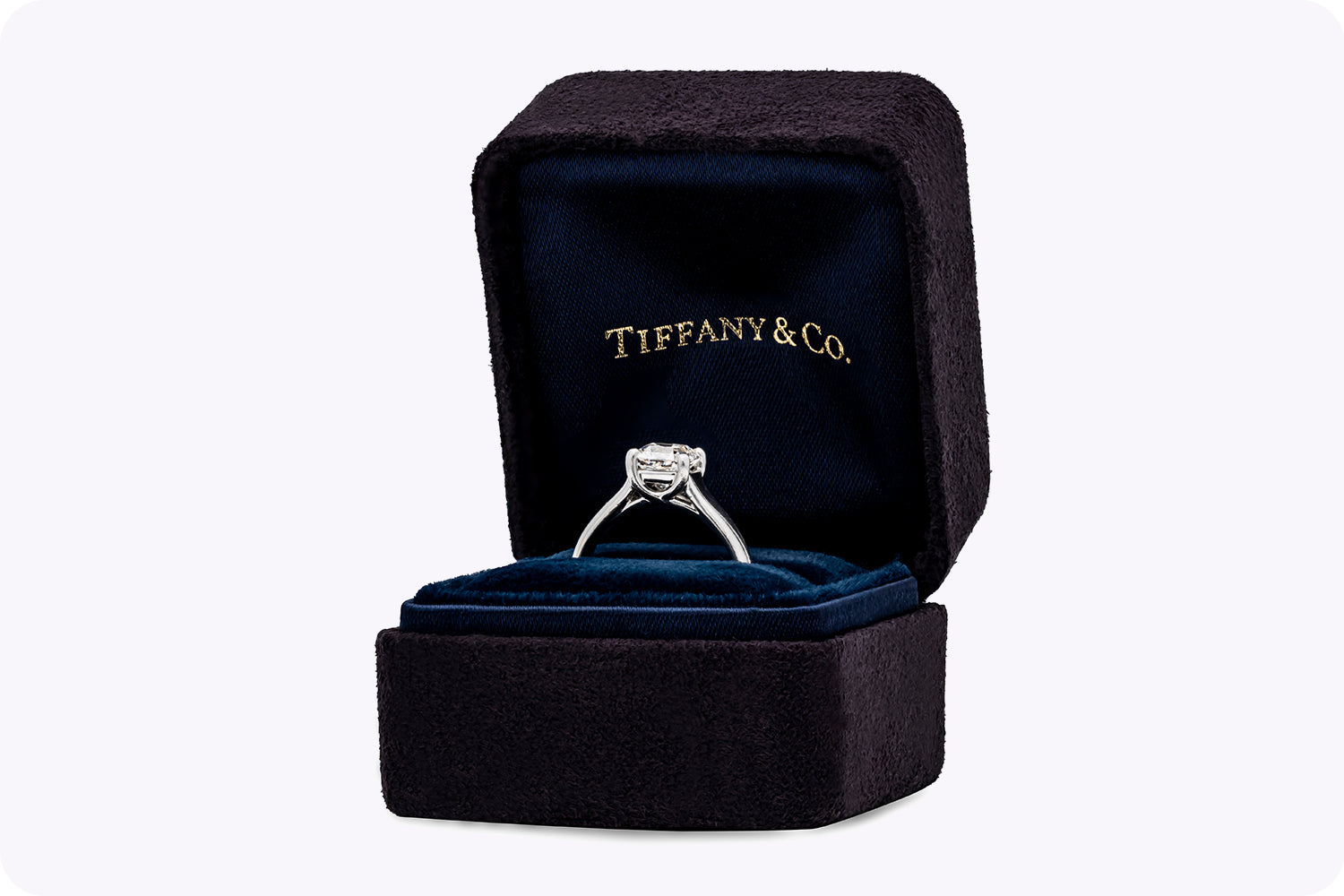 Tiffany & Co GIA Certified 1.08 Carats Radiant Cut Diamond Solitaire Engagement Ring in Platinum