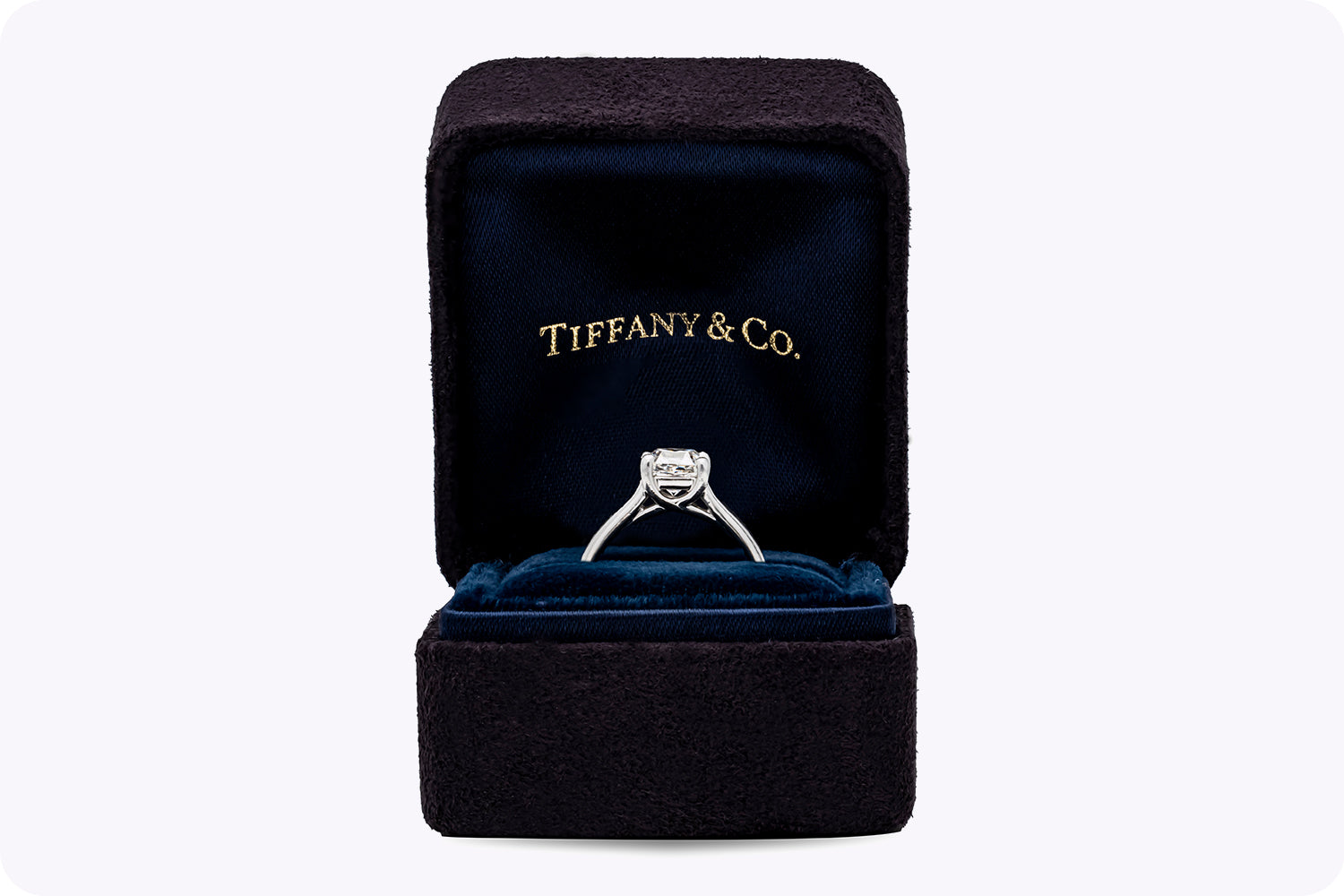 Tiffany & Co GIA Certified 1.08 Carats Radiant Cut Diamond Solitaire Engagement Ring in Platinum