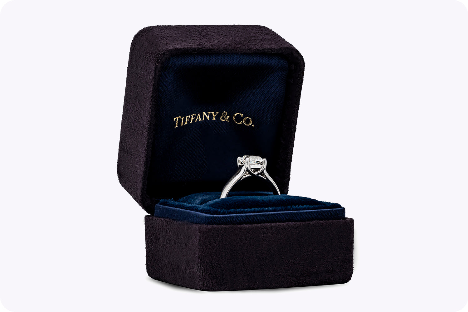 Tiffany & Co GIA Certified 1.08 Carats Radiant Cut Diamond Solitaire Engagement Ring in Platinum