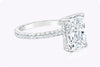 GIA Certified 4.40 Carats Radiant Cut Diamond Engagement Ring in Platinum
