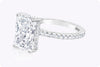 GIA Certified 4.40 Carats Radiant Cut Diamond Engagement Ring in Platinum