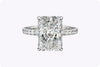 GIA-Certified 5.02 Carat Radiant-Cut Diamond Engagement Ring in Platinum