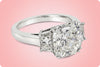 GIA Certified 5.24 Carat Radiant Cut Diamond Three-Stone Engagement Ring in Platinum