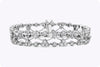 4.75 Carats Total Brilliant Round Diamonds Open Work Bracelet in White Gold