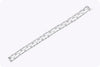 4.75 Carats Total Brilliant Round Diamonds Open Work Bracelet in White Gold