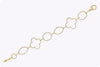 2.68 Carats Total Round Diamond in an Open Work Design Bracelet in Yellow Gold