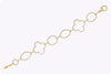 2.68 Carats Total Round Diamond Open Work Design Bracelet in Yellow Gold